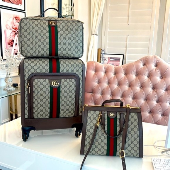 NWT GUCCI SAVOY SMALL CABIN TROLLEY - Picture 3 of 17